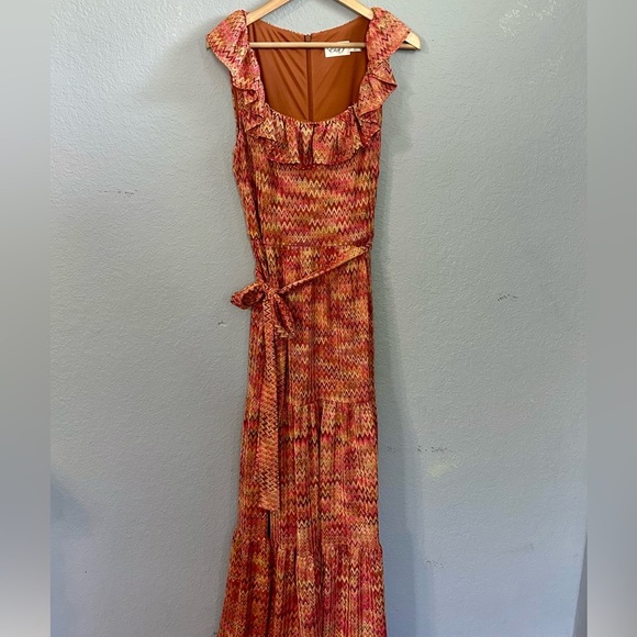 Eliza J Chevron Striped Maxi Dress - Picture 5 of 10
